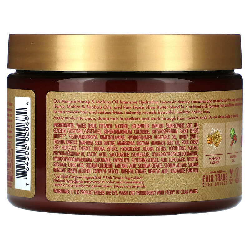 SheaMoisture - Intensive Hydration Leave-In Conditioner, Manuka Honey & Mafura Oil