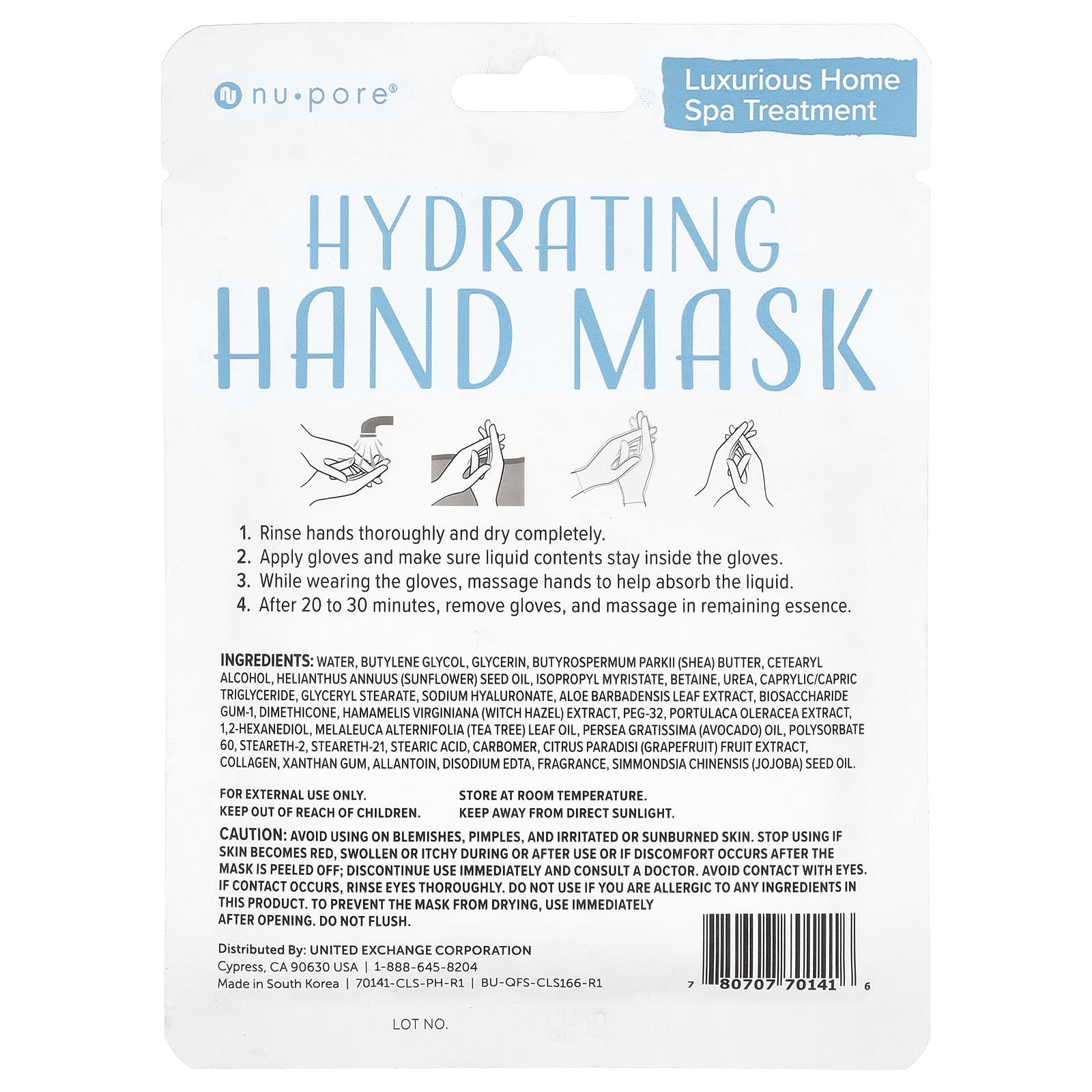 Nu-Pore - Hydrating Hand Mask