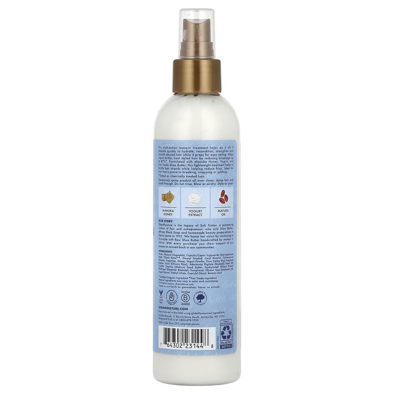 SheaMoisture -  Hydrate + Repair Multi-Action Leave-In, Manuka Honey & Yogurt