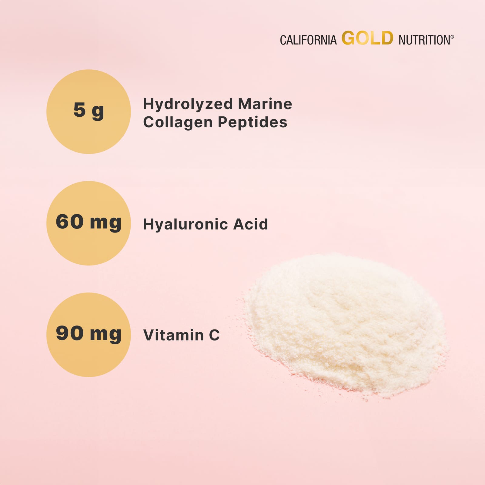 California Gold Nutrition - ollagenUP®, Hydrolysed Marine Collagen Peptides with Hyaluronic Acid and Vitamin C, unflavoured