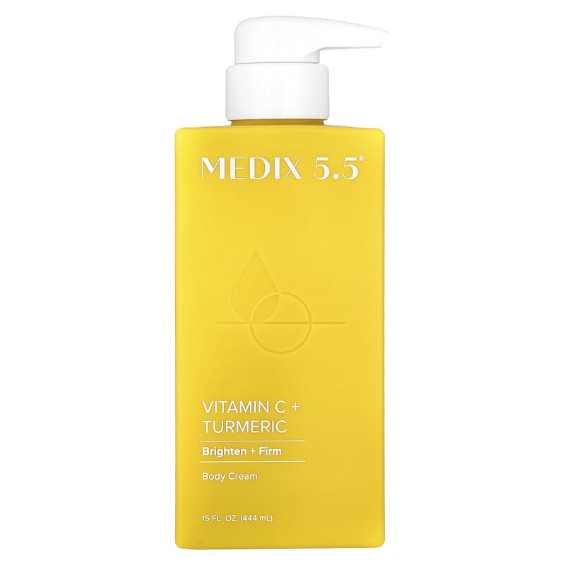 Medix 5.5- Body Cream, Vitamin C + Turmeric, 444 ml