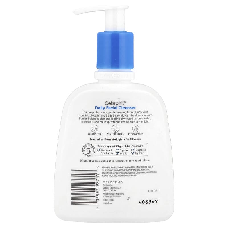 CETAPHIL - Daily Facial Cleanser, Normal to Oily Skin
