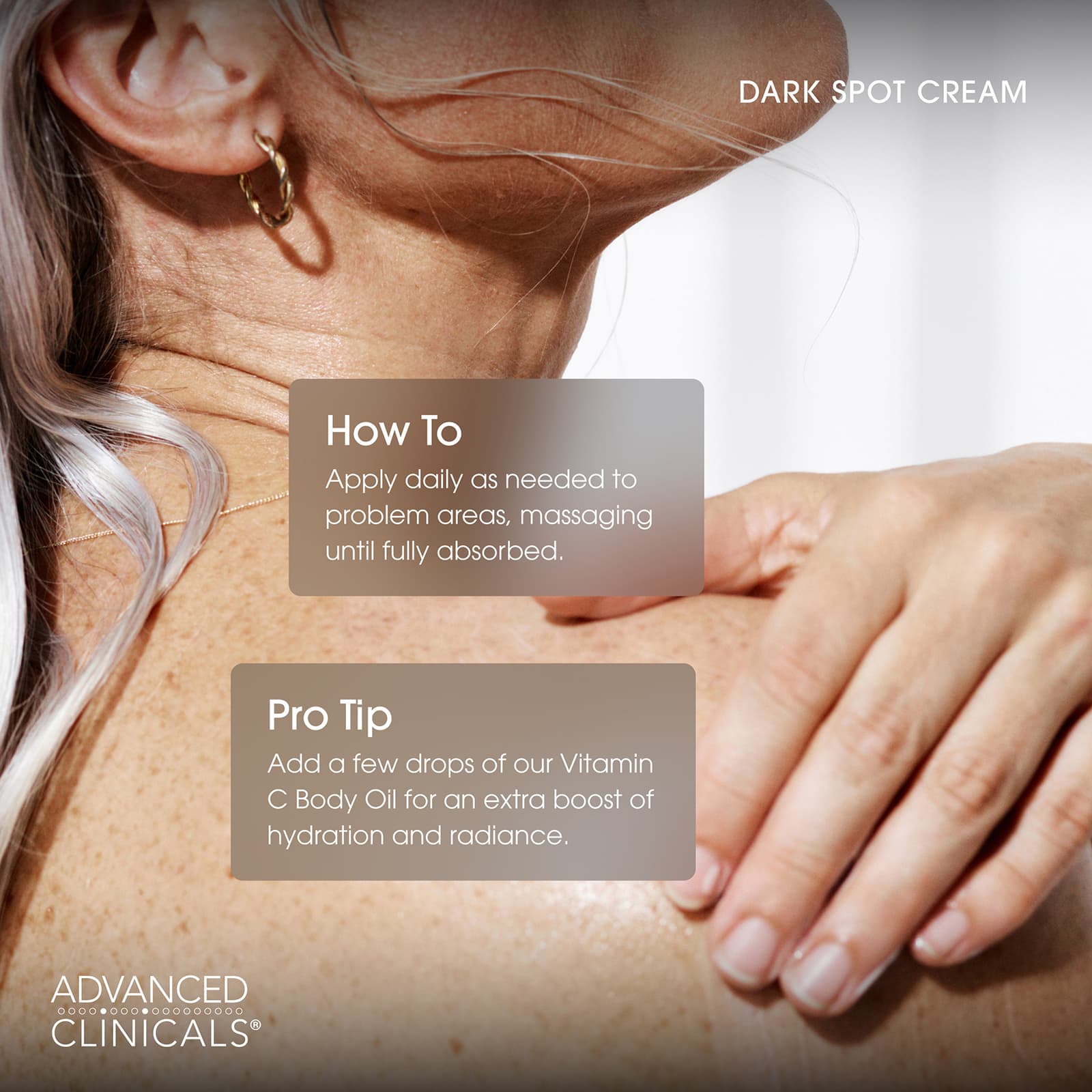 ADVANCED CLINICALS - Dark Spot, Correcting Cream, 8 fl oz (237 ml)