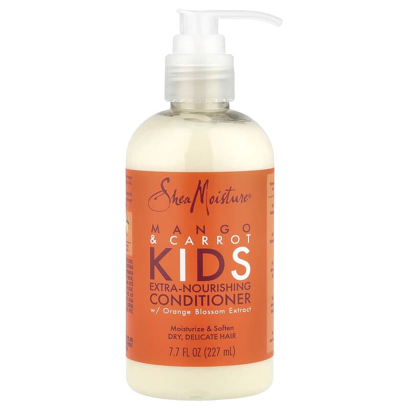 SheaMoisture - Kids, Extra-Nourishing Conditioner, Dry, Delicate Hair, Mango & Carrot
