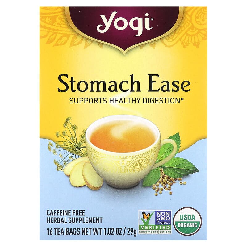 Yogi Tea - Stomach Ease, Caffeine Free, 16 Tea Bags