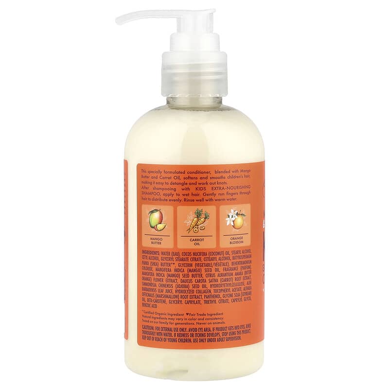 SheaMoisture - Kids, Extra-Nourishing Conditioner, Dry, Delicate Hair, Mango & Carrot