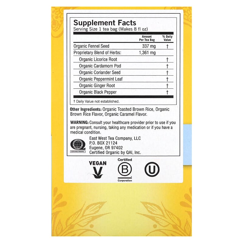 Yogi Tea - Stomach Ease, Caffeine Free, 16 Tea Bags