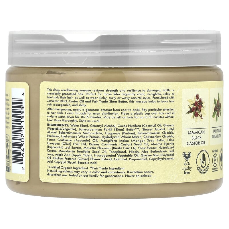 SheaMoisture - Jamaican Black Castor Oil, Strengthen & Restore Treatment Masque