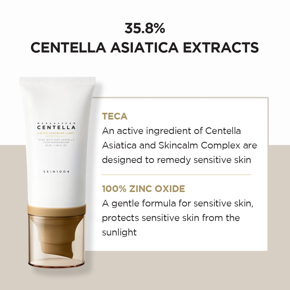 SKIN1004 -  Madagascar Centella Air-fit Suncream Light