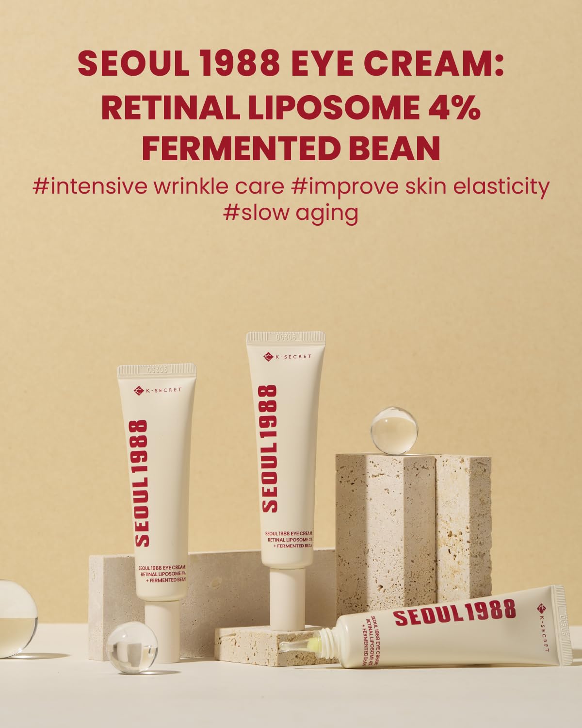 K-SECRET - SEOUL 1988 Eye Cream : Retinal Liposome 4% + Fermented Bean