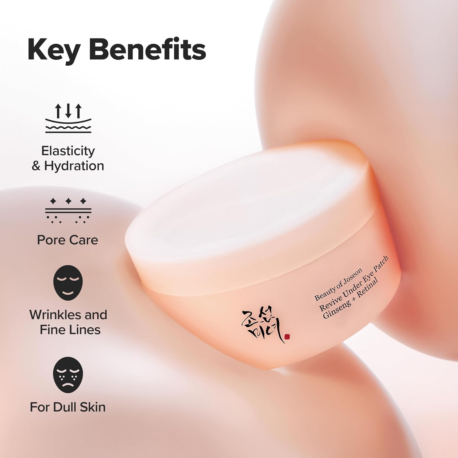 Beauty of Joseon - evive Under Eye Patch Retinal Ginseng for Puffy Under Eye Bag Masks Collagen Peptide