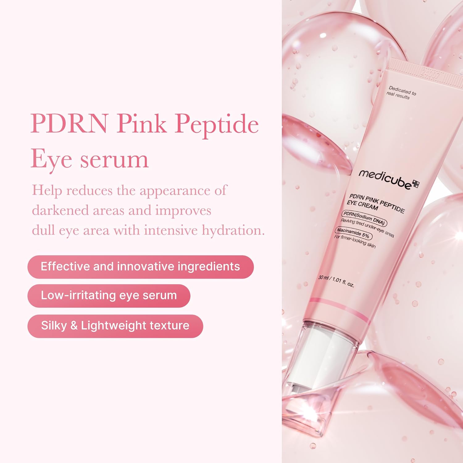 medicube - Eye Serum with Salmon DNA PDRN & Pink Peptides