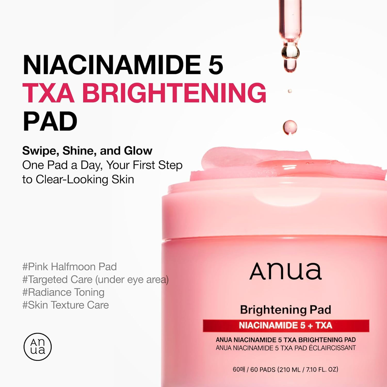 Anua-  Niacinamide 5 TXA Toner Pads