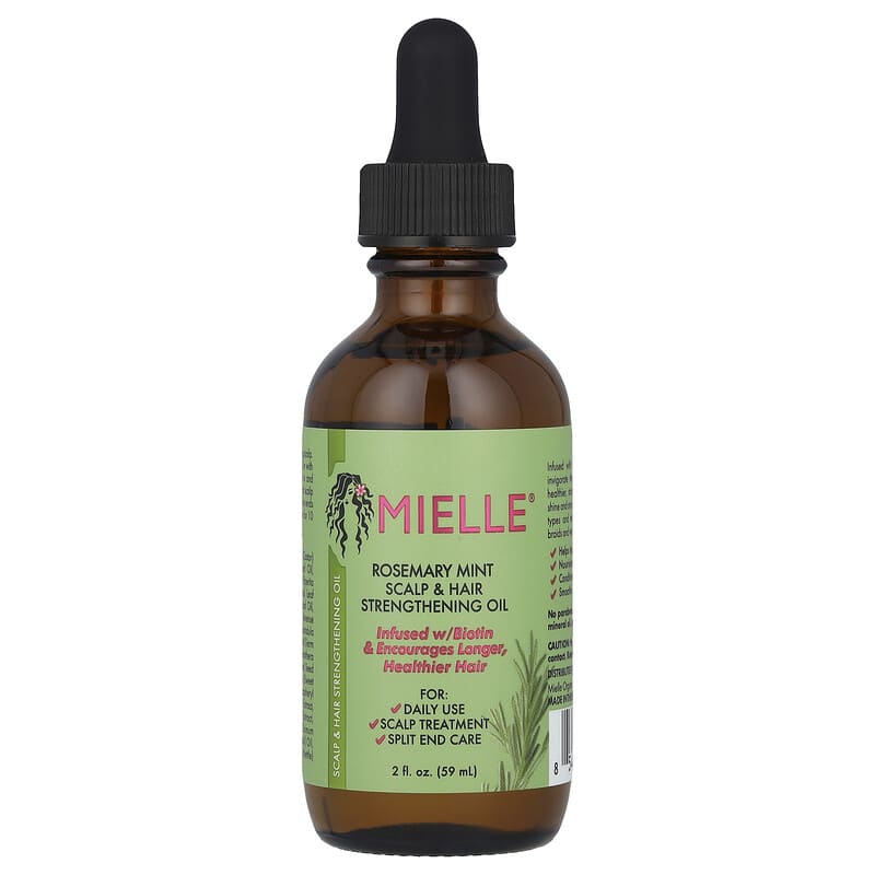 MIELLE - Scalp & Hair Strengthening Oil, Rosemary Mint