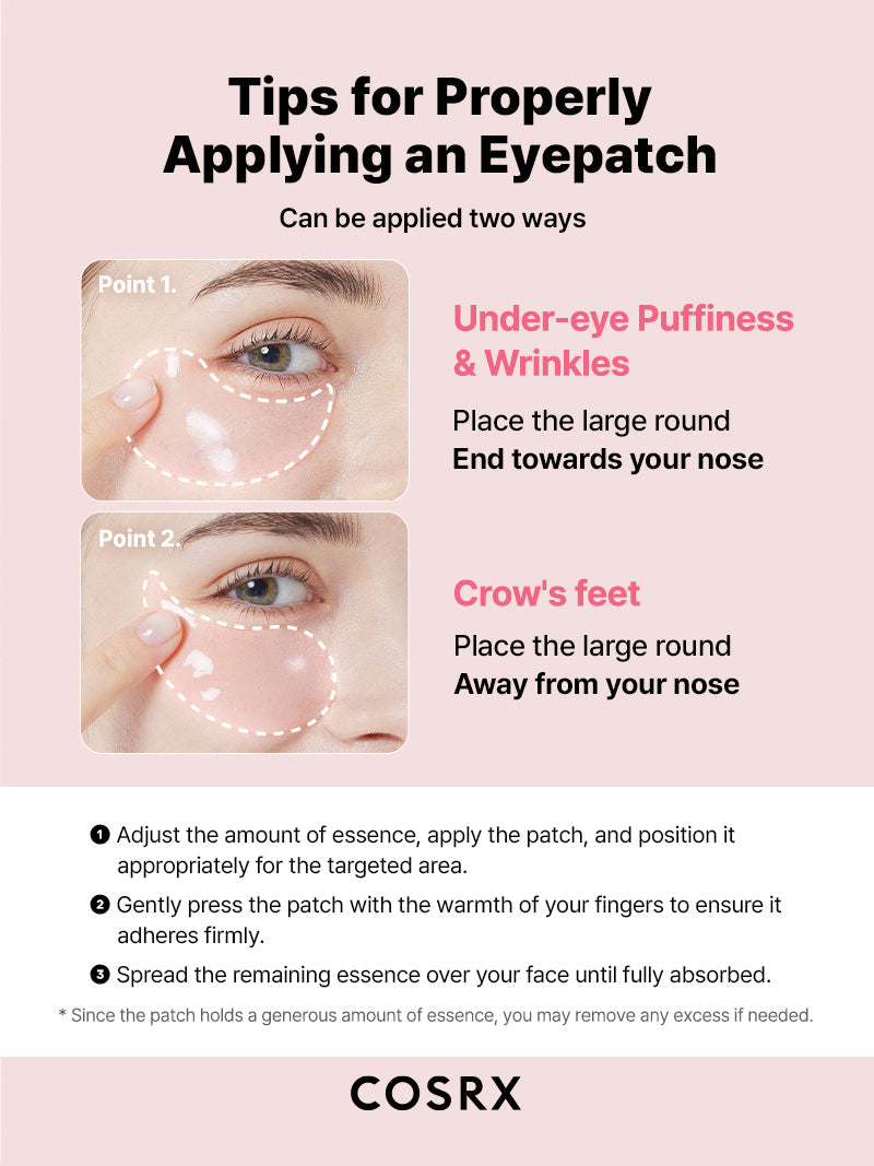 COSRX -  Previous Next   New in The Peptide Collagen Hydrogel Eye Patch