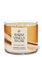 BATH AND BODY WORKS - Warm Vanilla Sugar 3-Wick Candle