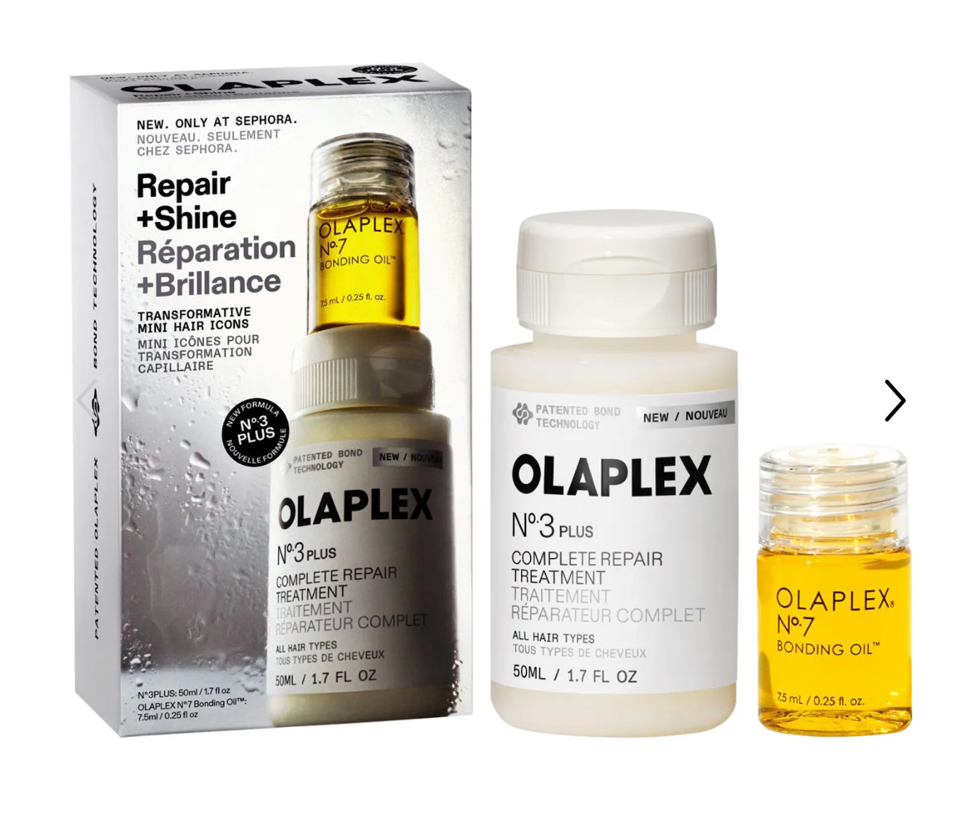 Olaplex - Mini No.3PLUS Bond Repair Treatment and No.7 Hair Oil Set
