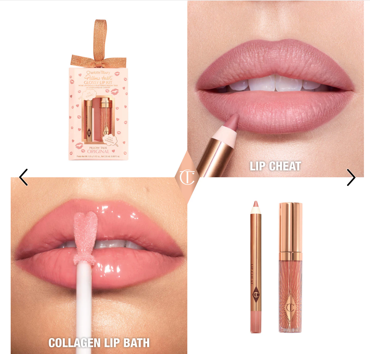 CHARLOTTE TILBURY -  Mini Pillow Talk Glossy Lip Duos