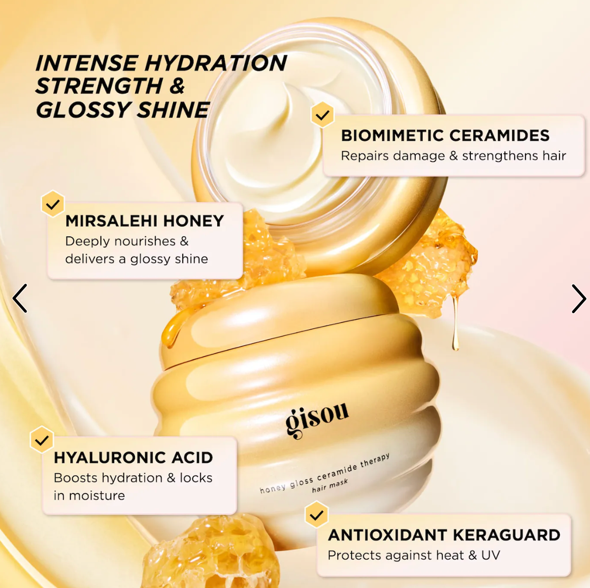GISOU - Honey Gloss Ceramide Therapy Hydrating Hair Mask