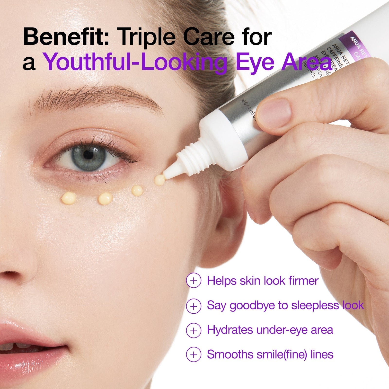 anua - Retinol 0.1 Caffeine Revitalizing Eye Cream