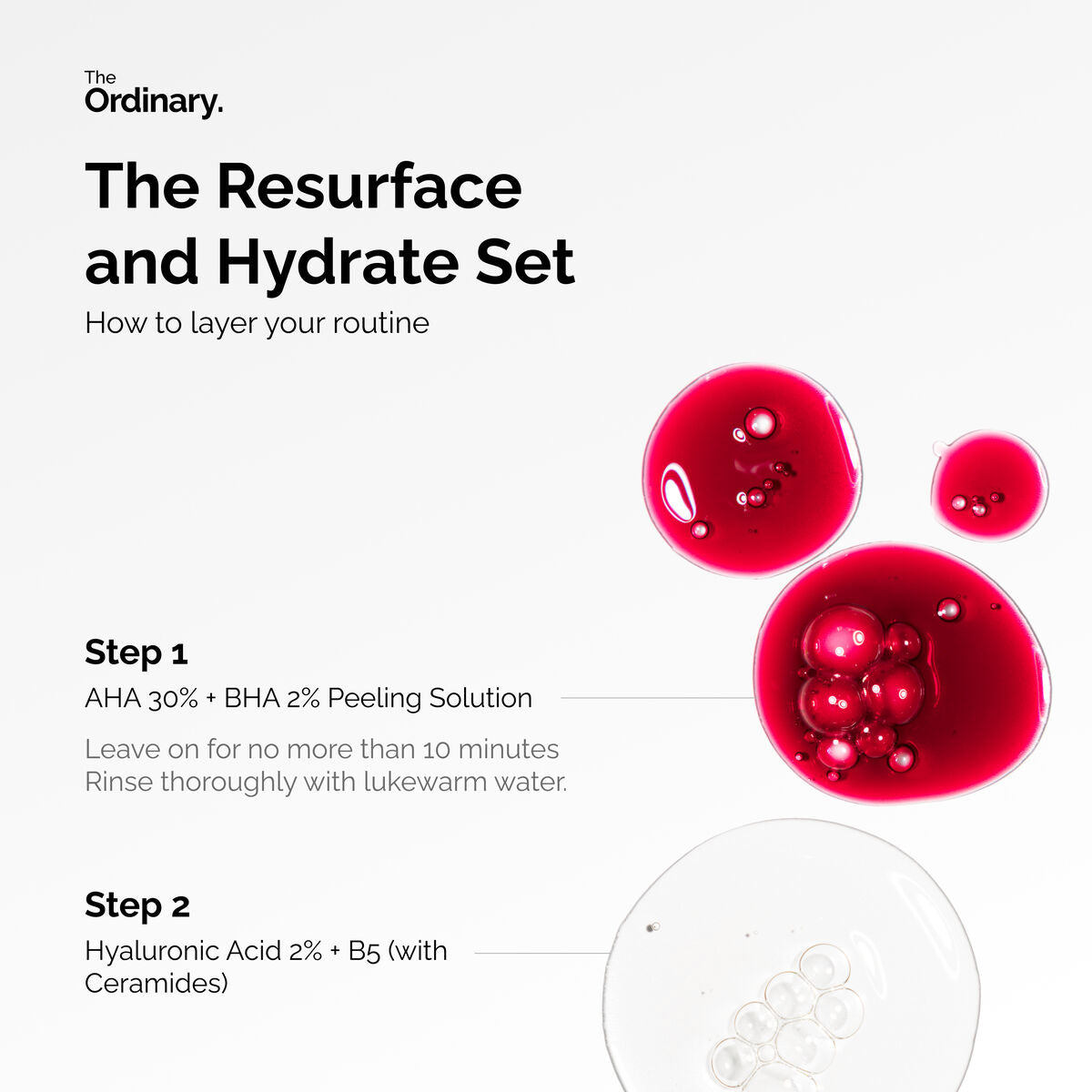 THE ORDINARY - The Resurface & Hydrate Set