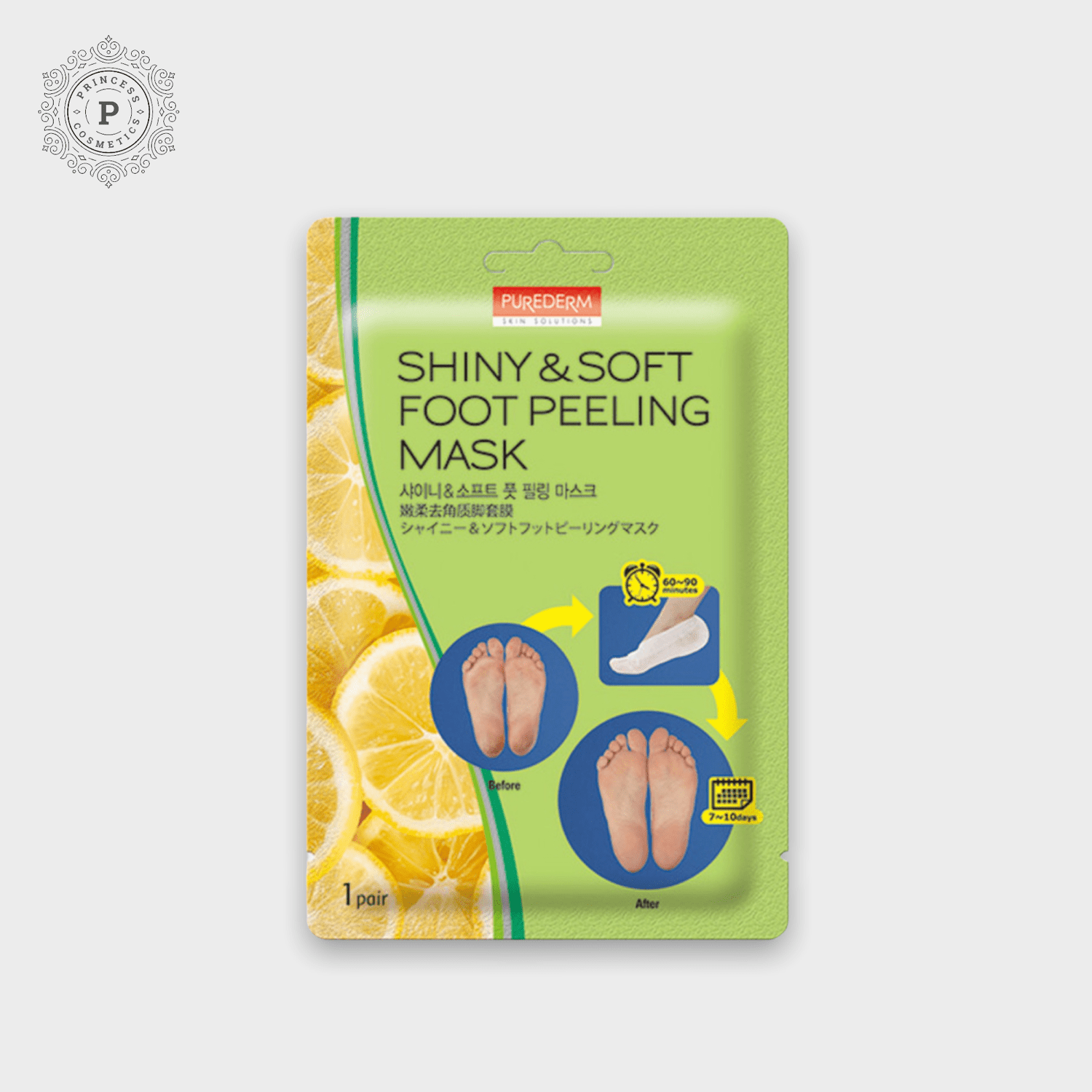 Purederm - Shiny & Soft Foot Peeling Mask
